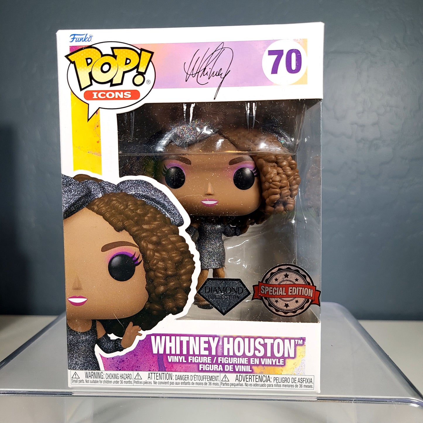 Funko Pop! Icons #70 - Whitney Houston  - Diamond Special Edition Exclusive [8 out of 10]