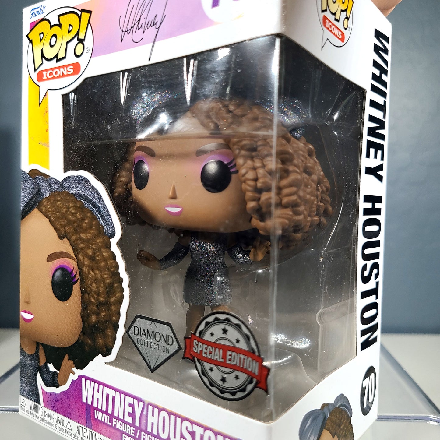 Funko Pop! Icons #70 - Whitney Houston  - Diamond Special Edition Exclusive [8 out of 10]