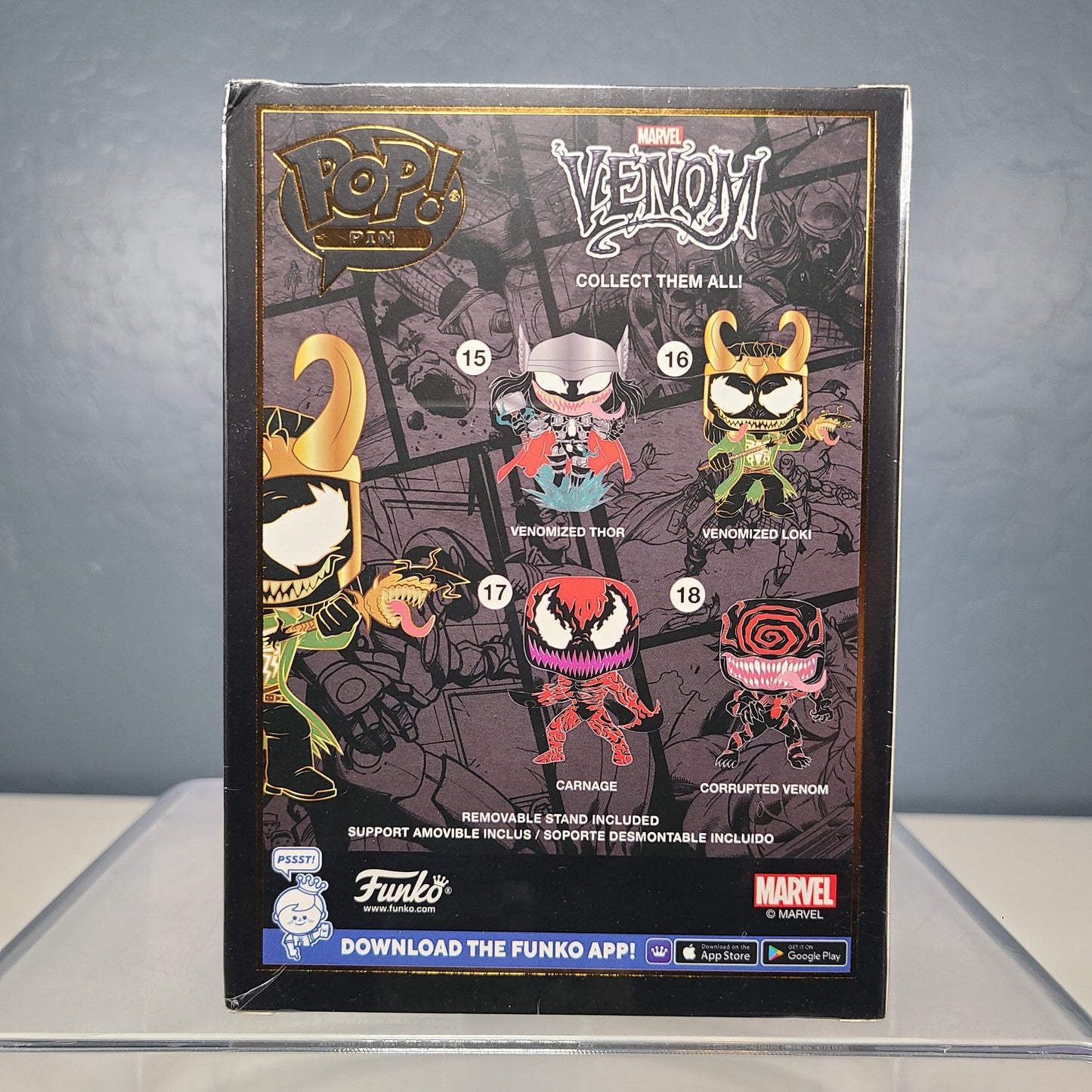 Funko Pop! Pin #16 - Venomized Loki - New/Sealed [8 out of 10]