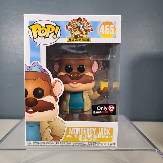 Funko Pop Disney #465 - Monterey Jack - Chip N Dale Rescue Rangers - Game Stop Exclusive  [7 out of 10]