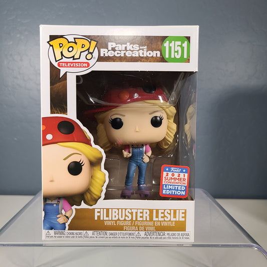 Funko Pop Television #1151- Filibuster Leslie Knope - Parks and Recreation - 2021 Summer Convention Shared Exclusive [8 out of 10]