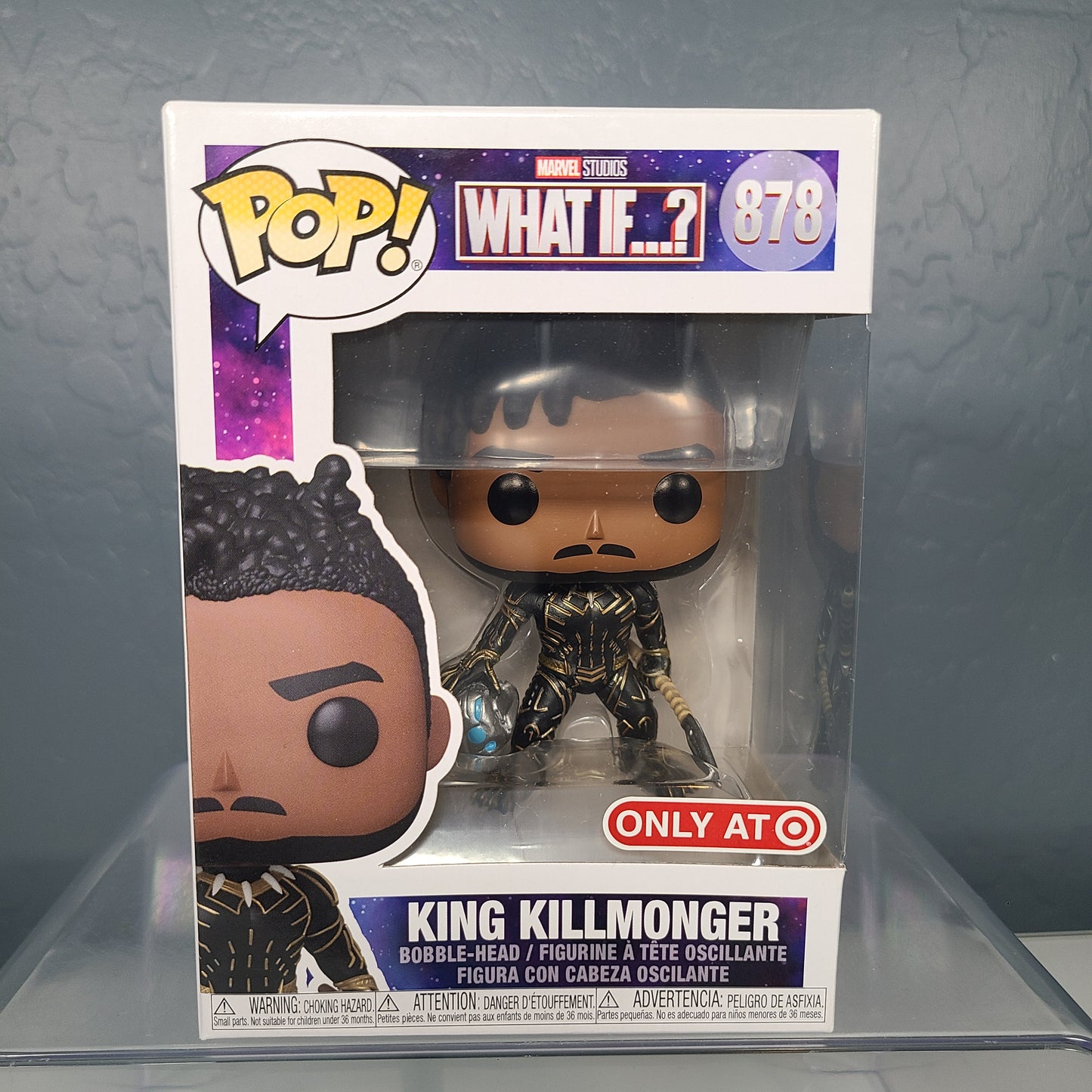 Funko Pop! Marvel  #878 - King Killmonger - Target Exclusive- Marvel's What If...?  [8 out of 10]