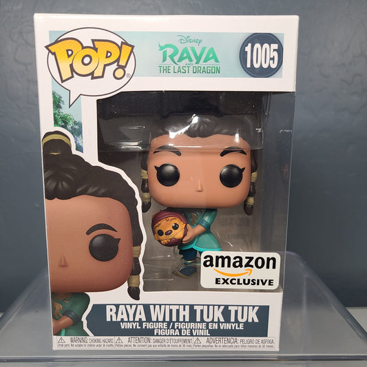 Funko Pop! Disney #1005 - Raya with Tuk Tuk - Amazon Exclusive [8 out of 10]